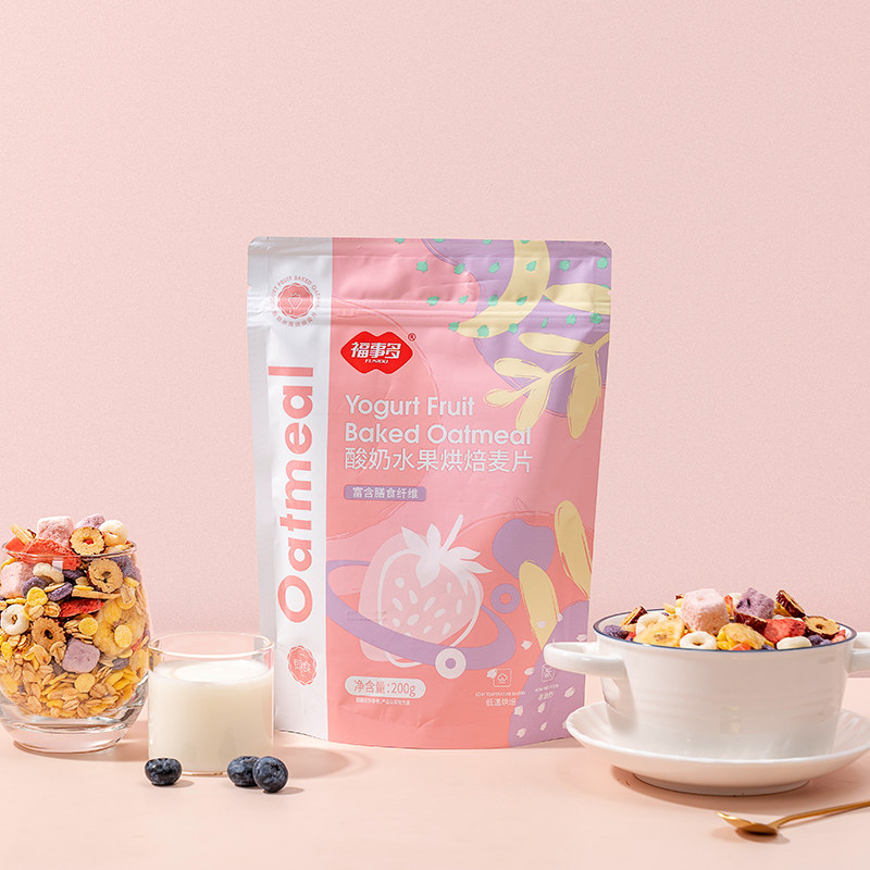 包邮福事多酸奶水果烘焙麦片200g水果坚果零食代餐营养早餐速即食