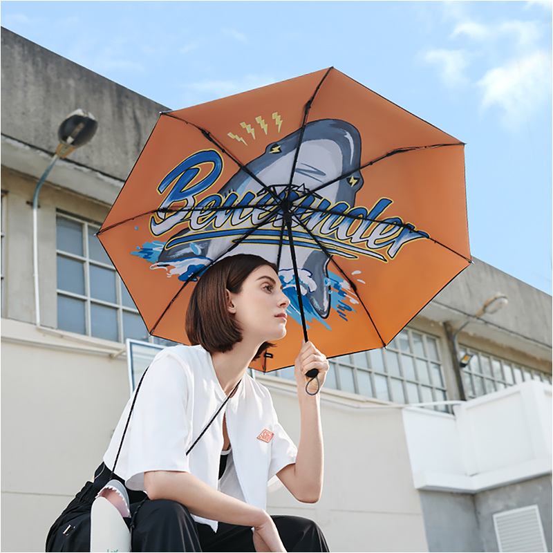 蕉下鲨氏比系列遮阳伞防晒伞女UPF50+双层伞布晴雨两用折叠雨伞