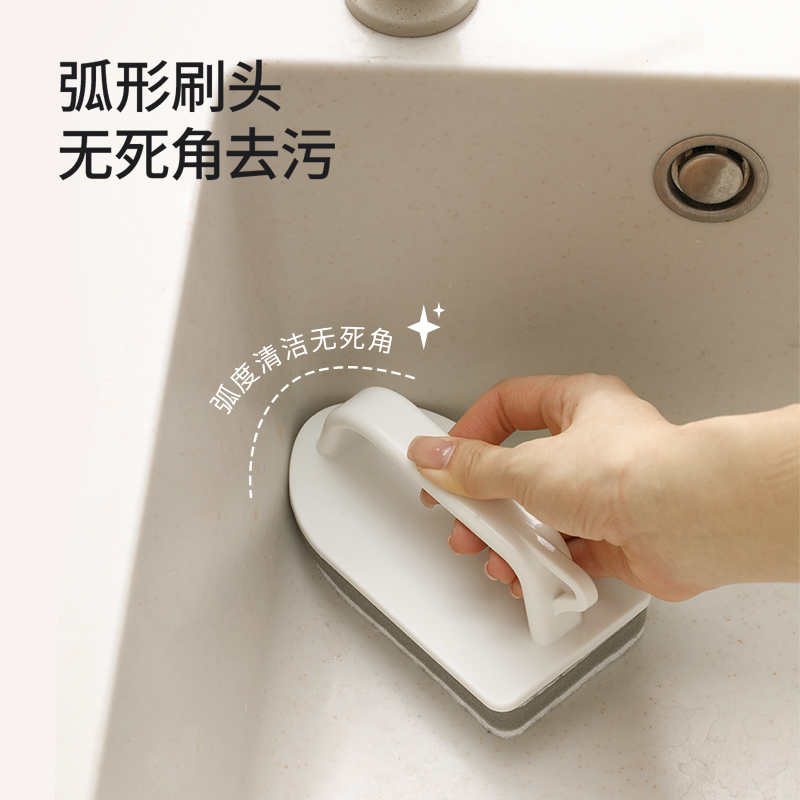 家之物语卫浴清洁刷玻璃洗手台擦布打扫卫生去污浴缸清理擦804-图2