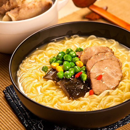 五谷道场日式豚骨拉面袋装高汤方便面非油炸泡面清淡速食袋装面 - 图2