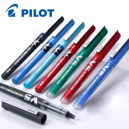 日本PILOT/百乐威宝直液式出墨中性笔大容量墨囊走珠笔BXC-V5 - 图0