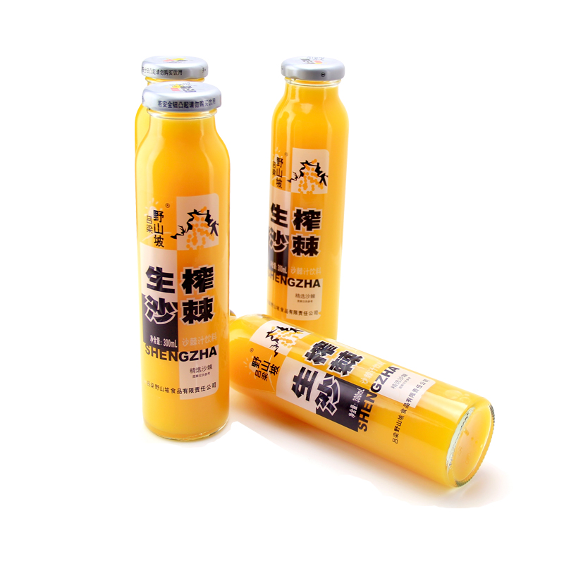 吕梁 野山坡 沙棘汁生榨果汁饮料饮品 整箱送礼盒装300ml*12瓶 - 图2