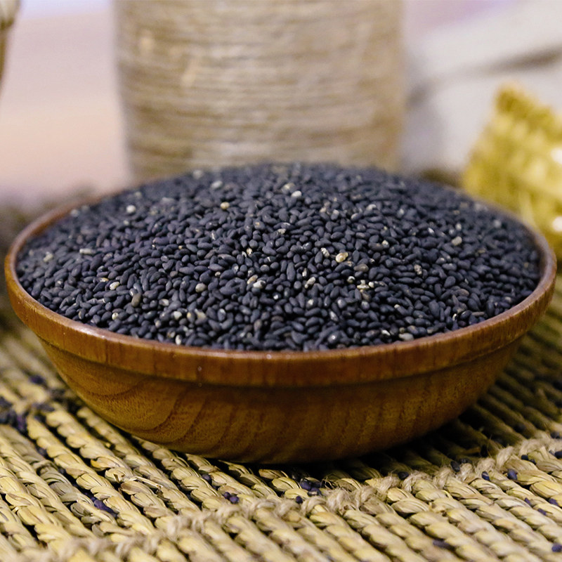 蓋亞農場熟黑芝麻500g熟即食炒熟免洗五谷雜糧粗糧烘焙搭白芝麻粒_天貓超市_糧油調味/速食/干貨/烘焙