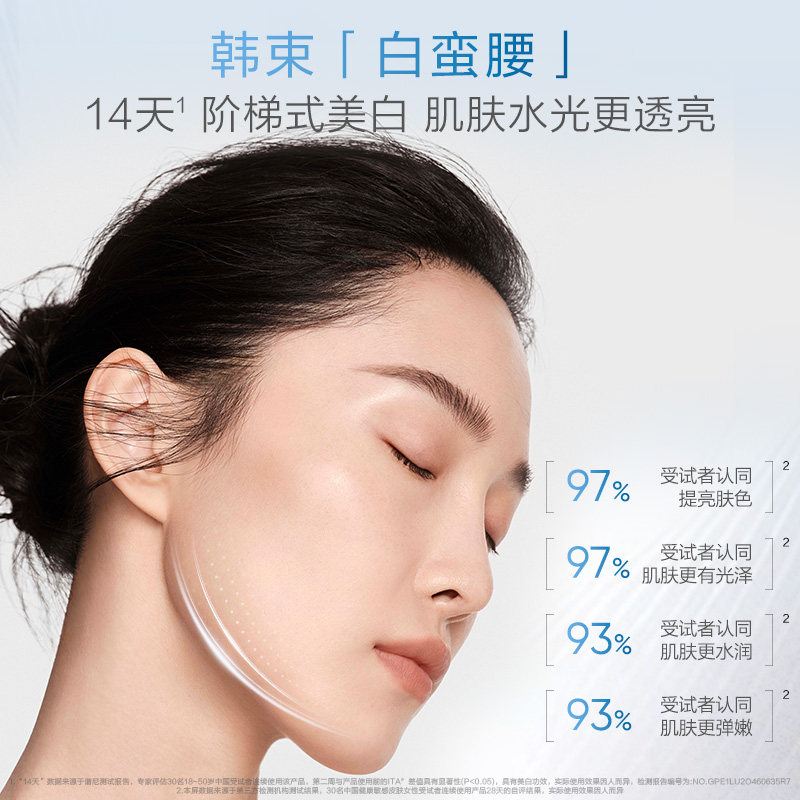 【下拉详情领直播专属券】韩束白蛮腰水乳补水保湿美白淡斑提亮祛