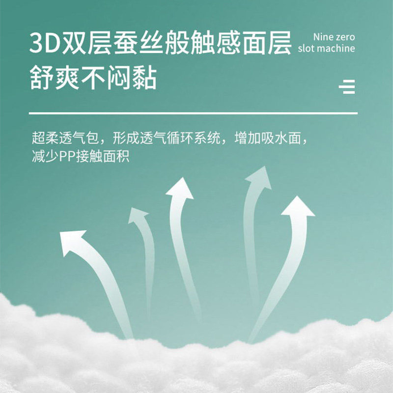 祺安拉拉裤丝柔之棉学步裤L144片超柔亲肤超薄透气婴儿尿不湿 - 图1