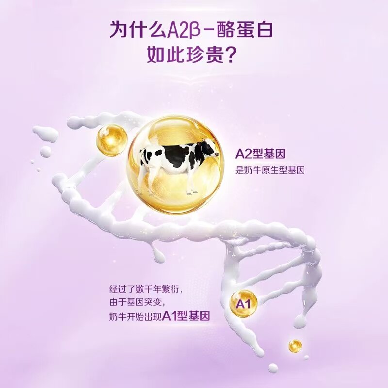 返10猫卡！伊利A2β酪蛋白纯牛奶200ml*24盒