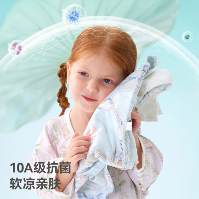 贝肽斯婴儿春夏薄款纱布分腿睡袋