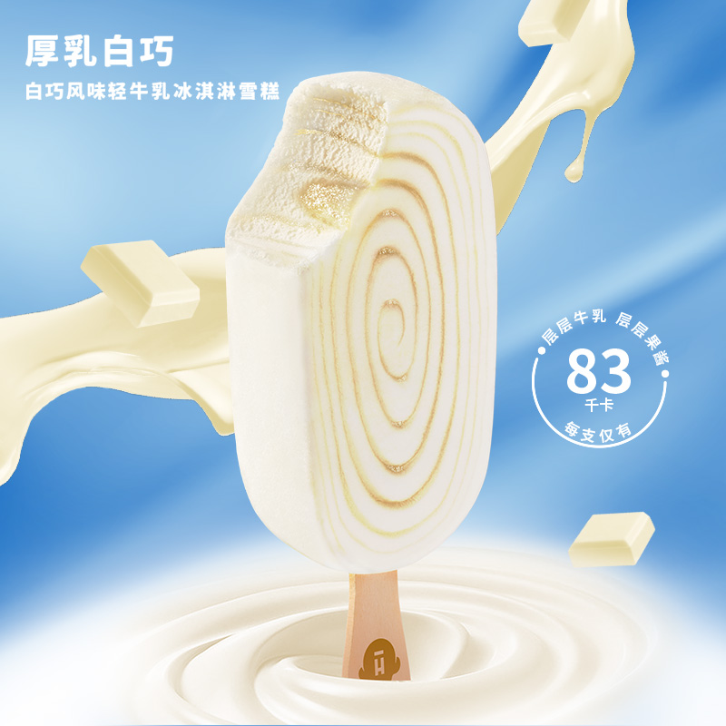 Halo Top 北极光环 厚乳白巧 白巧风味轻牛乳冰淇淋57g_天猫超市_水产肉类/新鲜蔬果/熟食