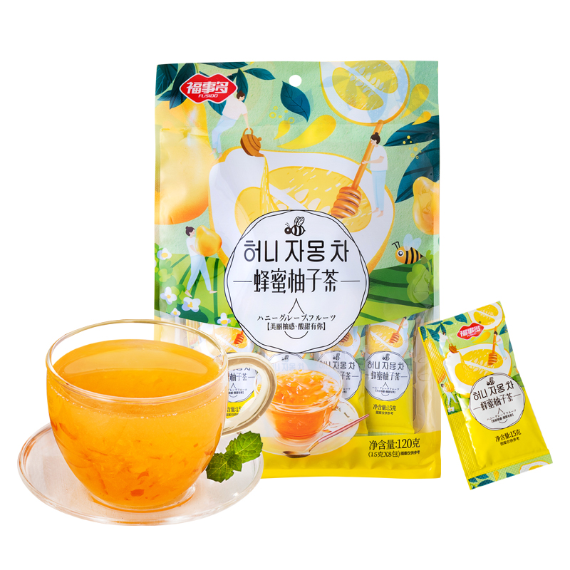 【新人到手0元】福事多蜂蜜柚子茶15g*8袋