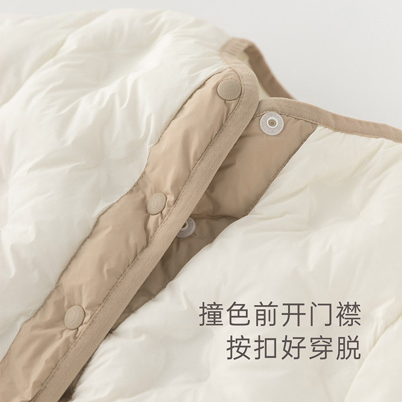 乖奇熊男女童轻薄三防羽绒服秋冬季撞色上衣服婴幼儿外出保暖外套,淘宝优惠券,粉丝福利购,淘宝优惠卷