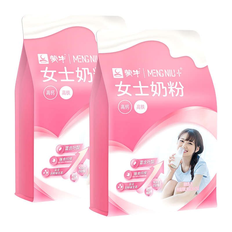 蒙牛女士奶粉成人早餐小条装400g*2袋