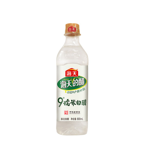 海天9度白醋糯米白醋酿造食醋家用商用泡菜调味品消毒 - 图0