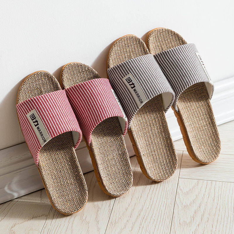 回力亚麻拖鞋情侣居家凉拖男夏季防滑透气吸汗静音,淘宝优惠券,粉丝福利购,淘宝优惠卷