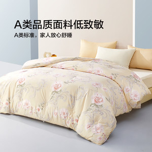 博洋家纺50大豆纤维被子被芯水洗棉纯棉大豆被四季通用春秋被棉被