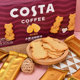 COSTA big butter cat cheese cake butter original flavor