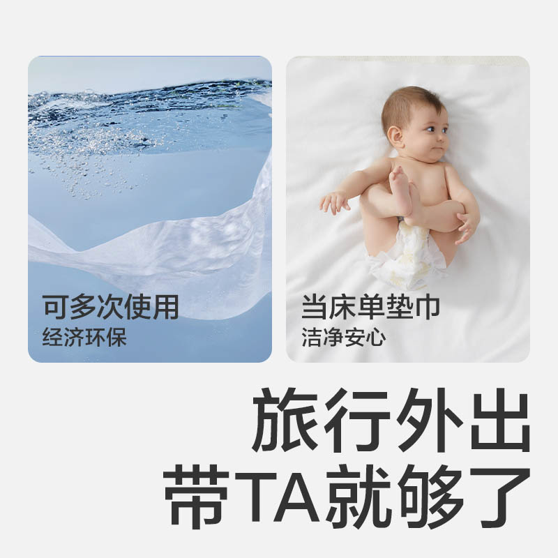 babycare宝宝儿童一次性小熊浴巾1条装2包加厚洗澡裹布大浴巾吸水-图1