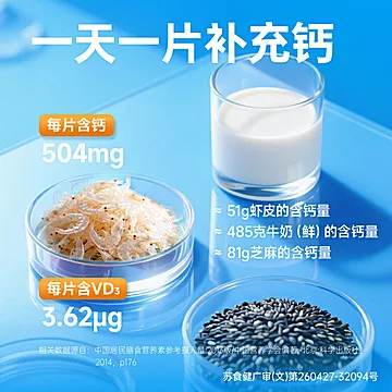 120粒！黄金搭档补钙咀嚼片210g全家可用[20元优惠券]-寻折猪