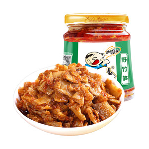 饭扫光野竹笋爽口咸菜下饭菜280g麻辣泡菜拌饭酱菜外婆辣小菜笋丝