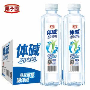 栗子园无糖苏打水400ml*24瓶弱碱性纯净矿泉饮用水饮料食品饮品