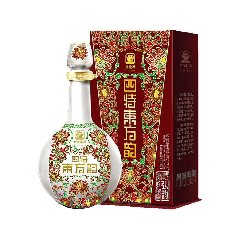 江西四特酒特香型白酒东方韵系列弘韵52度500ml*1瓶送礼中秋酒水 - 图0