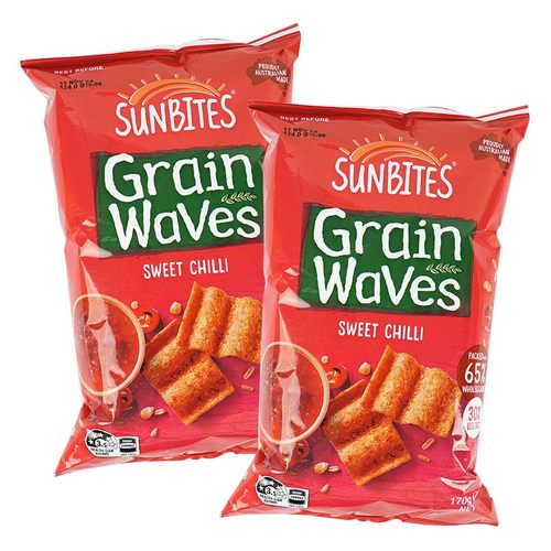 Lay's/乐事SUNBITES甜辣味波浪形谷物片170g*2休闲膨化零食 - 图0
