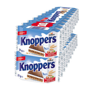 德国knoppers进口巧克力威化饼干250g*2条