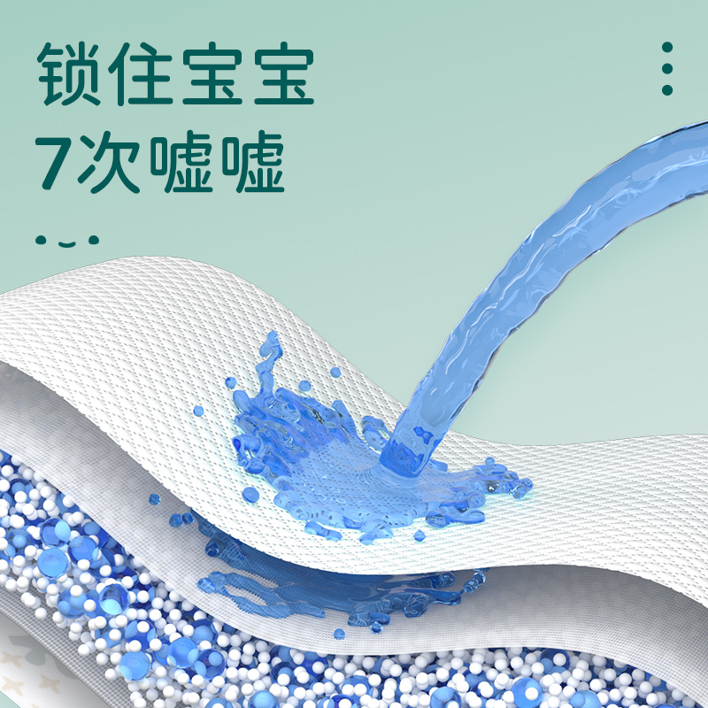 老爸抽检】加量装巴布豆新菠萝纸尿拉拉裤透气婴儿尿不湿全尺码