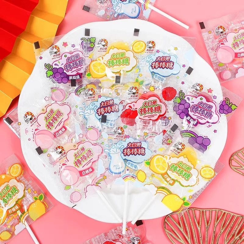 大白兔混合口味棒棒糖水果味硬糖儿童糖果白桃葡萄牛奶味零食,淘宝优惠券,粉丝福利购,淘宝优惠卷