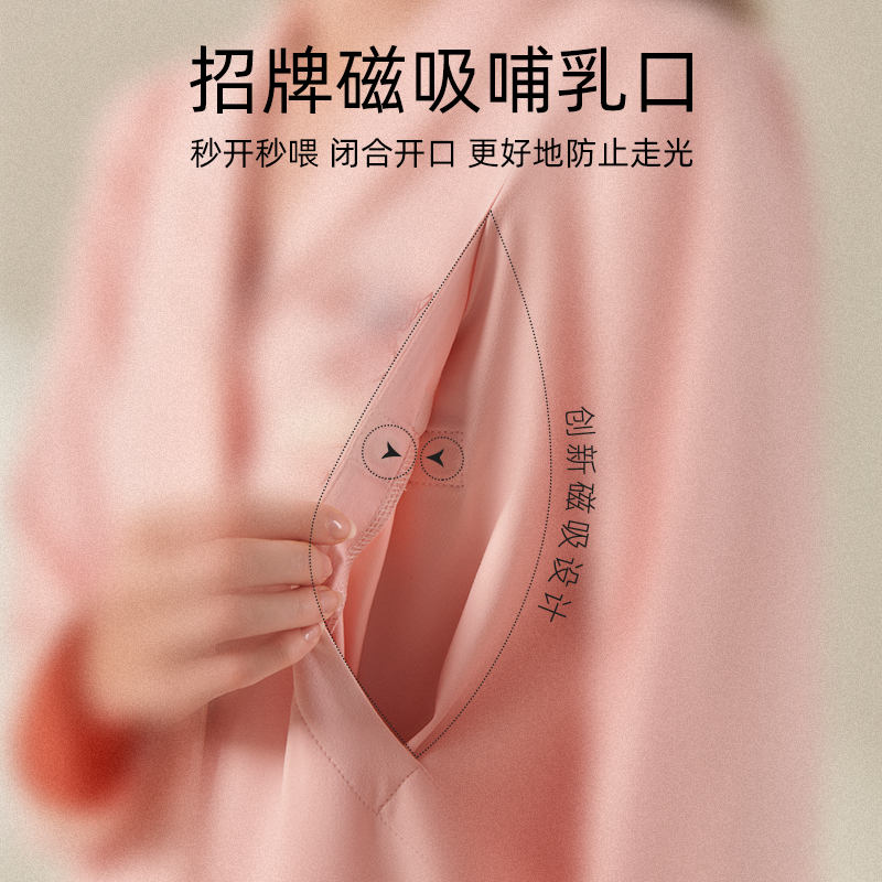 婧麒云慕丝月子服孕妇睡衣春秋款夏季产后怀孕期喂奶哺乳家居服女_天猫超市_孕妇装_孕产妇用品_营养-第2张图片-提都小院