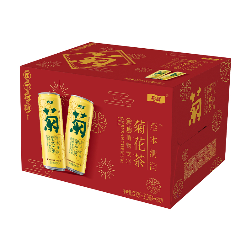 怡宝茶饮料原味菊花茶饮料310ml*12罐/箱整箱装-图3