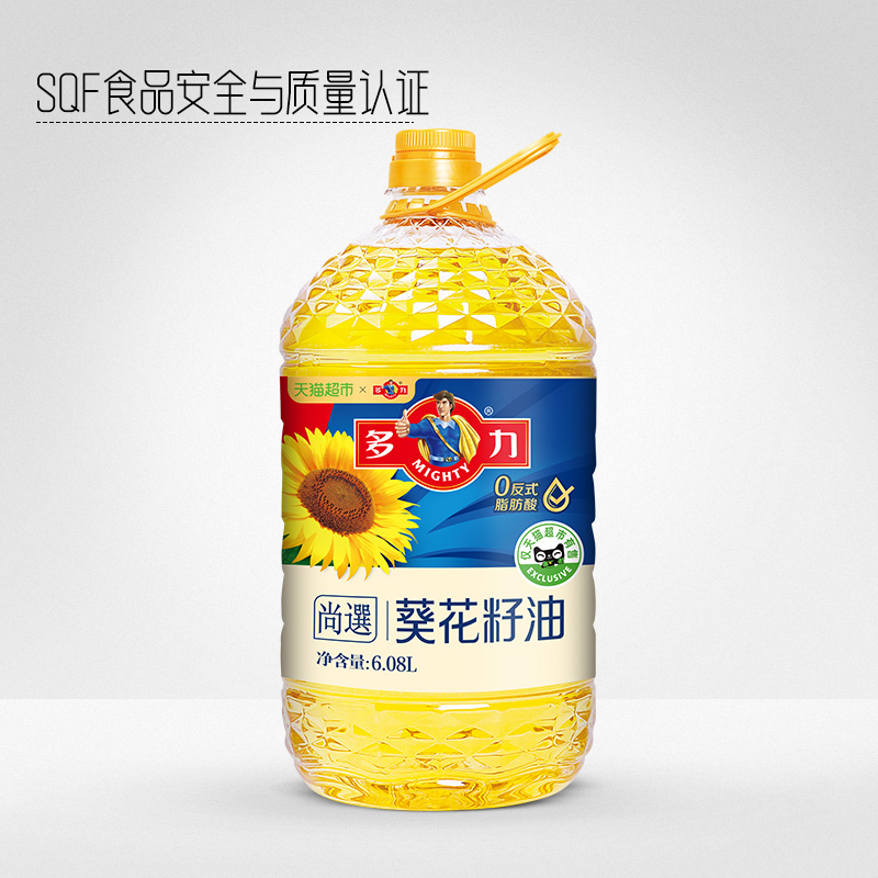 多力尚選葵花籽油6.08L家用桶装食用油炒菜清香含维生素E - 图2