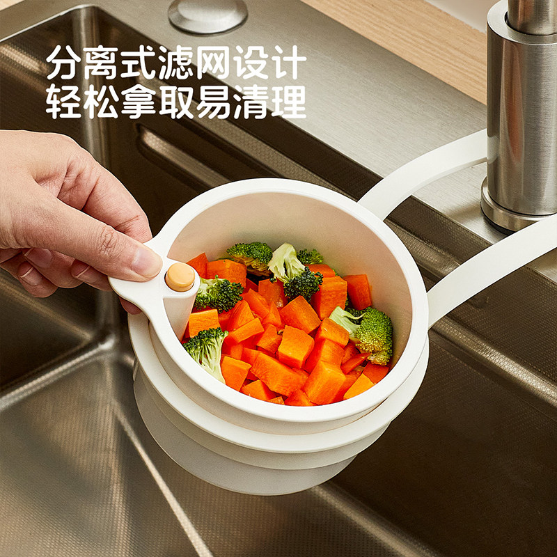 onlycook水槽沥水篮厨房水龙头挂式食物残渣分离器水果清洗滤水篮,淘宝优惠券,粉丝福利购,淘宝优惠卷