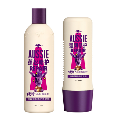 Aussie澳丝洗护套装袋鼠蓬松修护洗发露强韧修护发膜300ml+250ml