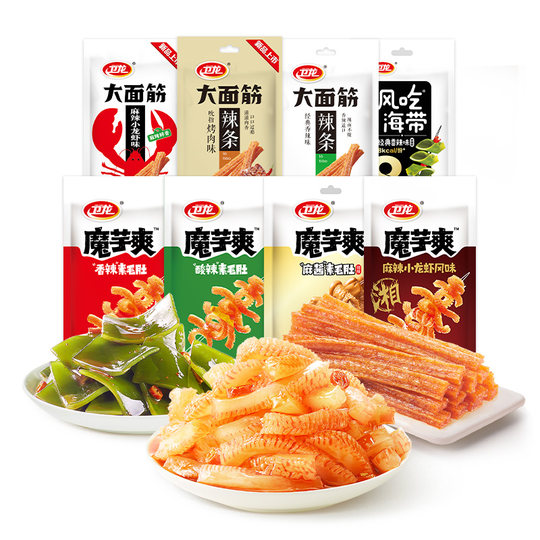Weilong spicy strips konjac and refreshing sesame sauce flavored hairy tripe