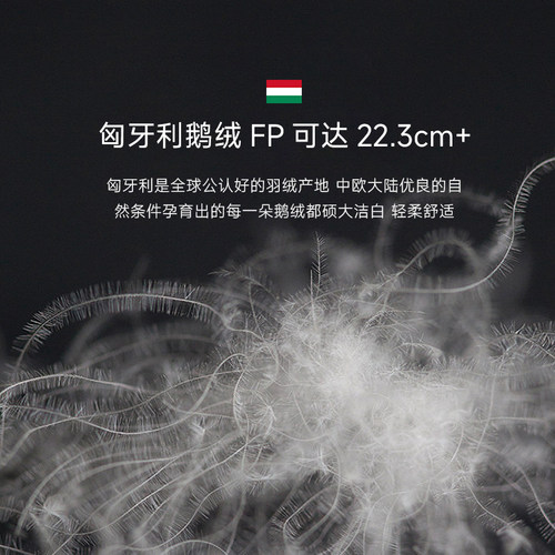 Snowman/斯诺曼95白鹅绒枕头100支纯棉护颈羽绒枕芯三层设计 - 图0