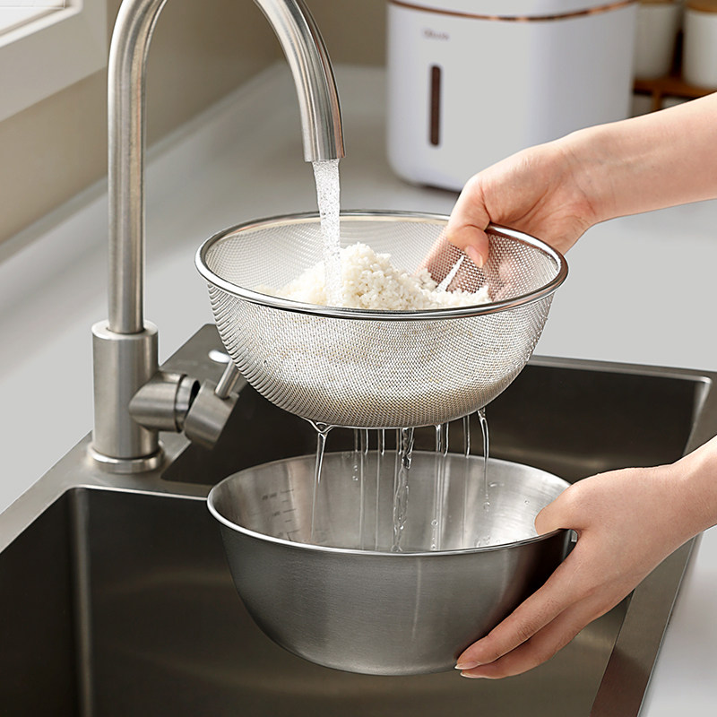 优勤304不锈钢洗菜盆果篮家用可组合装多规格厨房洗菜沥水篮,淘宝优惠券,粉丝福利购,淘宝优惠卷