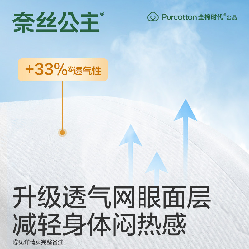 全棉时代奈丝公主医护级卫生巾纯棉日用抑菌姨妈巾290mm32片,淘宝优惠券,粉丝福利购,淘宝优惠卷