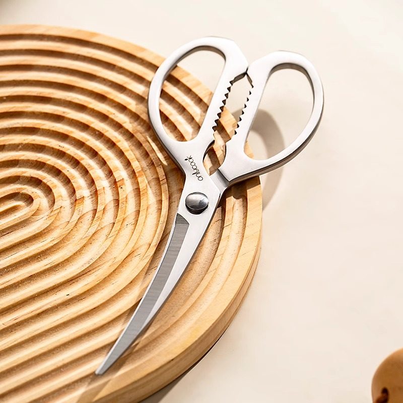 onlycook全钢烤肉剪刀厨房多功能强力骨头剪鸡鸭鱼肉食物剪子大号,淘宝优惠券,粉丝福利购,淘宝优惠卷