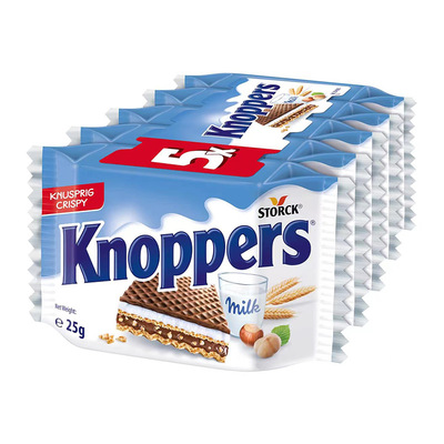 knoppers优力享威化饼干德国进口网红充饥休闲榛子巧克力零食小吃