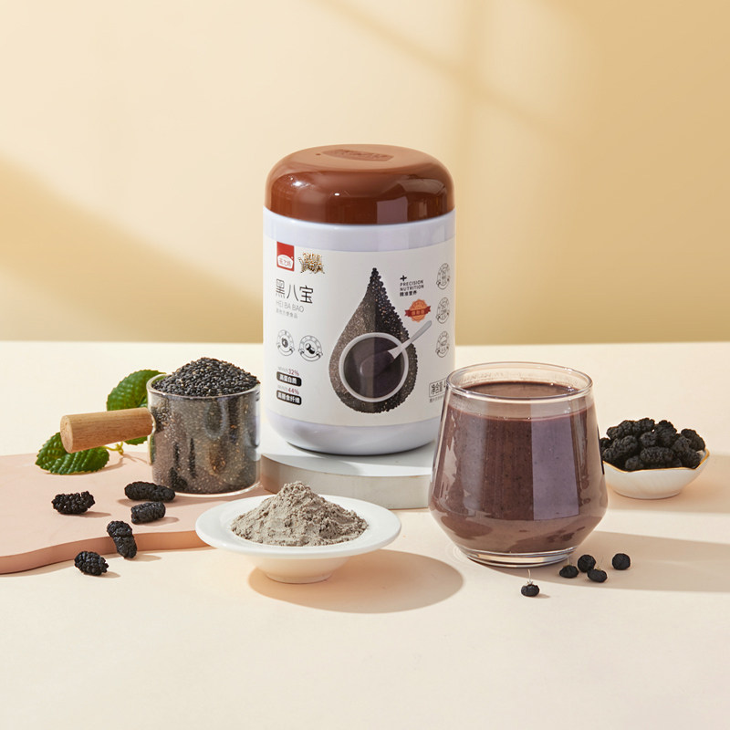 燕之坊黑八宝代餐粉450g黑豆桑葚黑芝麻糊五黑粉营养早餐代餐冲饮,淘宝优惠券,粉丝福利购,淘宝优惠卷