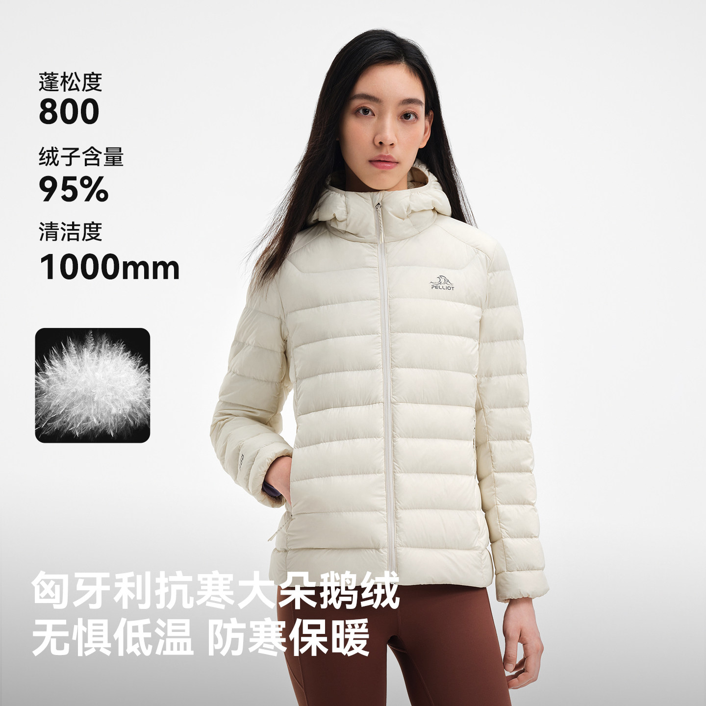 【经典3.0】伯希和轻薄排骨羽绒服800蓬女外套户外冲锋衣内胆男