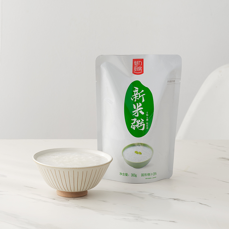 魅力厨房新米粥300g*9袋整箱家常粥方便早餐白粥0糖0添加防腐剂 - 图2