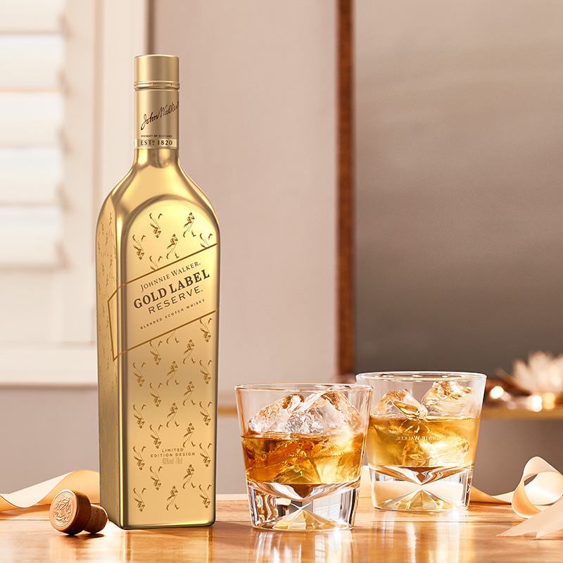 JOHNNIE WALKER 尊尼获加 金牌威士忌 金牌礼盒装 750mL