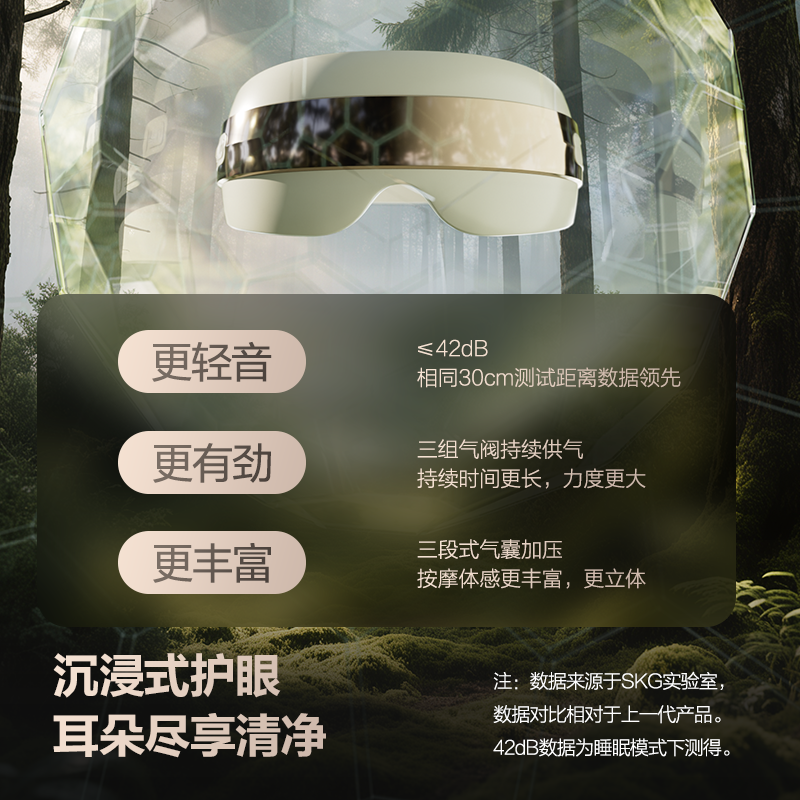 新年礼物】SKG眼部按摩仪器E3-3缓解疲劳热敷眼睛眼罩干涩护眼仪,淘宝优惠券,粉丝福利购,淘宝优惠卷