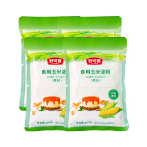 舒可曼玉米淀粉250g*4包嫩肉粉粟粉生粉烹饪勾芡面粉烘焙原料