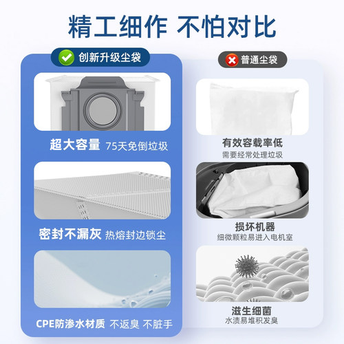适用于石头扫地机器人集尘袋耗材P20Max/P30pro/G10s/P10/G30配件 - 图3