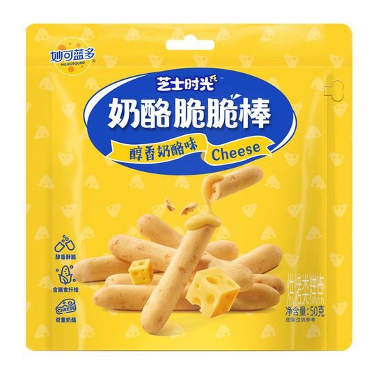 妙可蓝多奶酪脆脆棒奶酪添加量≥6%酥脆乳酪饼干休闲零食50g
