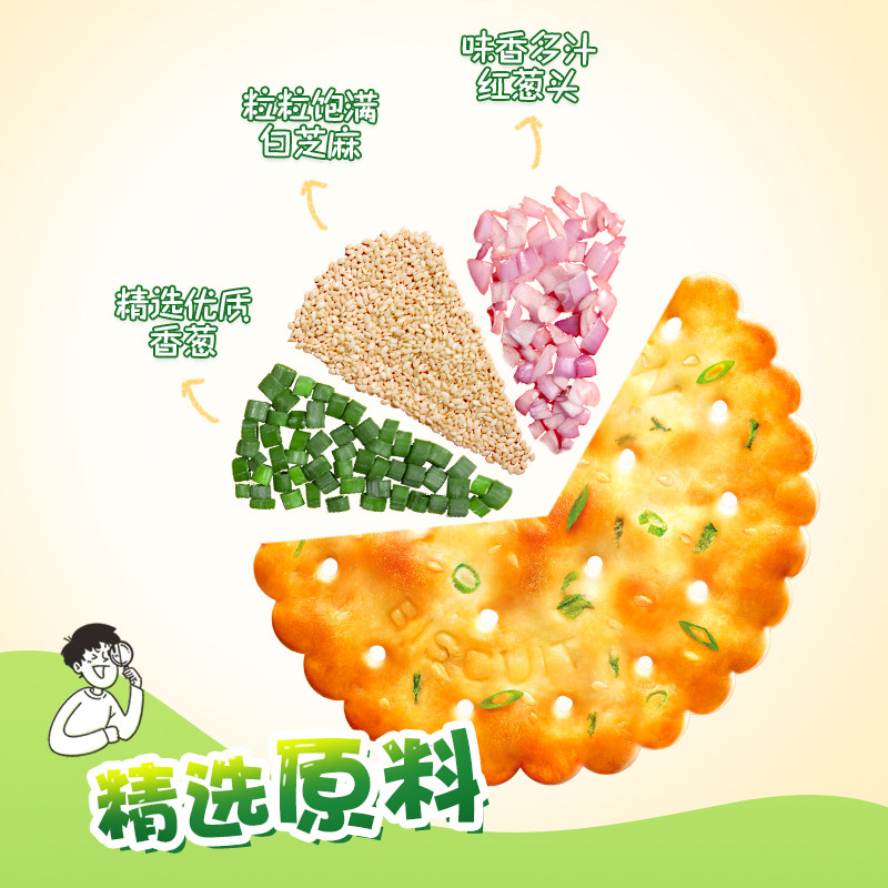 嘉顿香葱薄脆饼干罐装办公室休闲零食葱油薄饼,淘宝优惠券,粉丝福利购,淘宝优惠卷