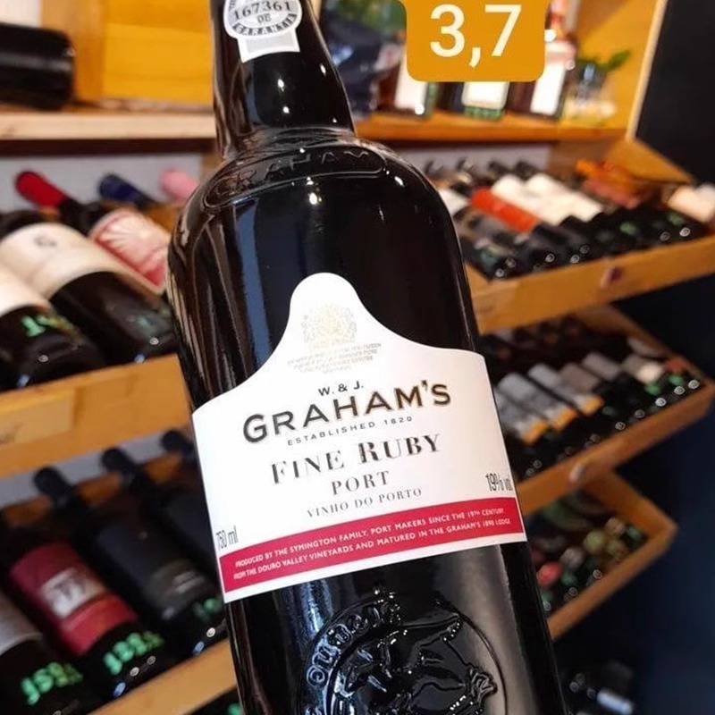 葡萄牙Graham's port格兰姆红宝石波特利口葡萄酒加强甜酒女750ml - 图0