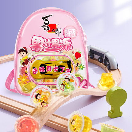 喜之郎果汁果冻小书包儿童趣味休
